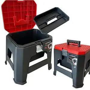 Werkstatthocker LANTBERG ® 2in1 Tritthocker Kunststoff
