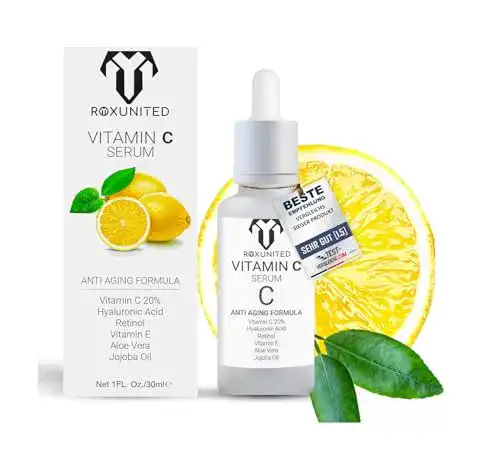 Die beste BLACKROX ROXUNITED Cosmetics Vitamin C Serum Bio 2026 Test Bestseller BLACKROX ROXUNITED Cosmetics Vitamin C Serum Bio