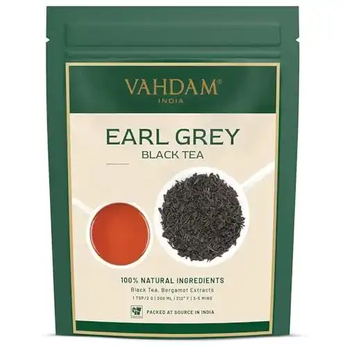 Earl-Grey-Tee VAHDAM Earl Grey Tee (200+ Tassen), Blumig, 454g