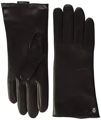 Handschuhe Roeckl Damen Klassiker Colour, Schwarz, 6