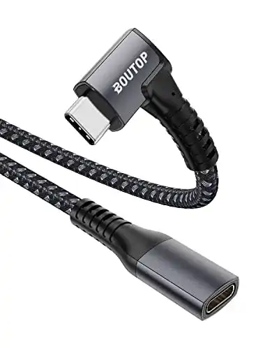 USB-C-Verlängerungskabel BOUTOP Rechter Winke, 100W USB 3.2