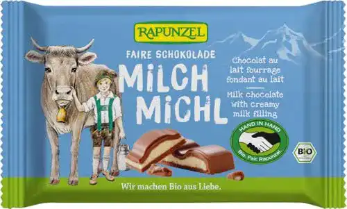 Rapunzel-Schokolade Rapunzel Bio Milch Michl mit Milchfüllung