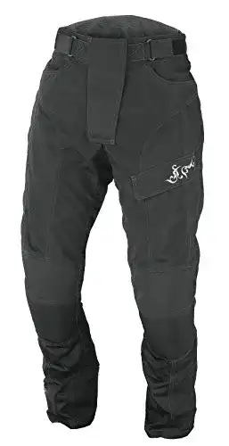 Motorradhose Damen Nerve Run Girl Tourenhose, Schwarz, 38