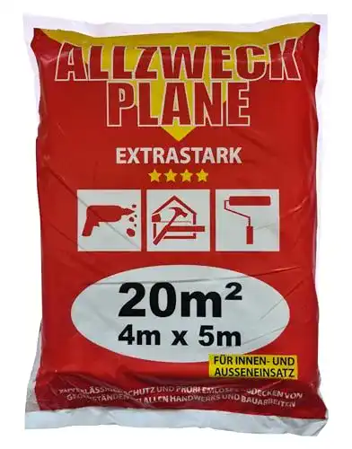 Baufolie Jufol 10231 Allzweck-Plane 4 x 5 m, extra stark