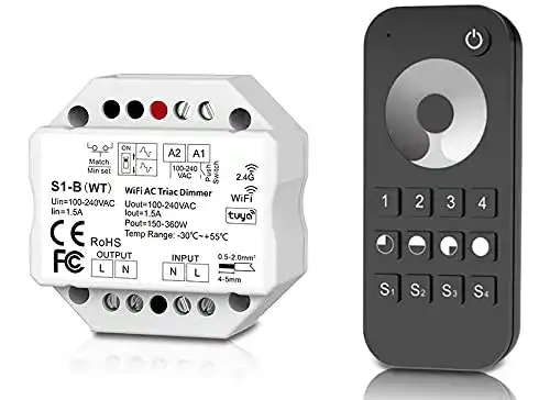 Funk-Dimmer LEDUX + WiFi – 230V TRIAC universell für LED
