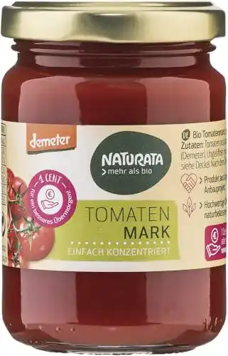 Tomatenmark Naturata Bio, einfach konzentriert, 6 x 125 gr