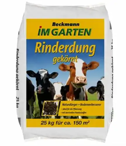 Naturdünger Beckmann Rinderdung Gartendünger gekörnt 25 kg