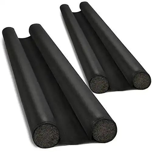 Zugluftstopper com-four ® 2X für die Tür, Doppeldichtung