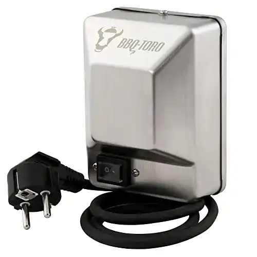 Grillmotor BBQ-Toro Edelstahl für Grillspieß | 220-240V | bis 10 kg