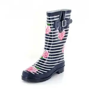 Gummistiefel Damen Beck Damen Stripes Gummistiefel, Blau