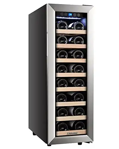 Weinkühlschrank 2 Zonen Kalamera Klein, Kompressor, eine Zone