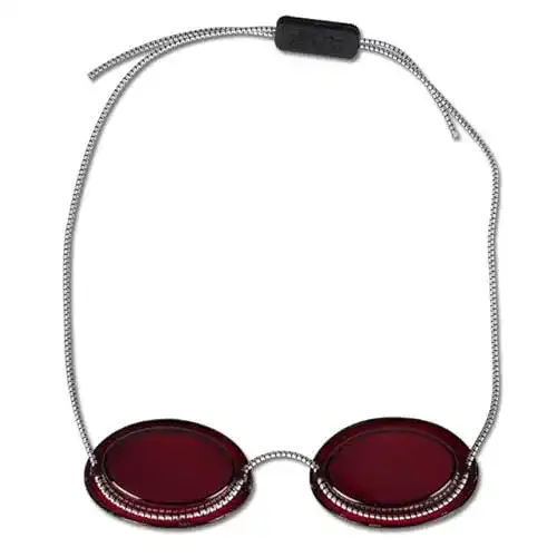 Solariumbrille Art of Sun Solarium Schutzbrille rot mit Gummizug
