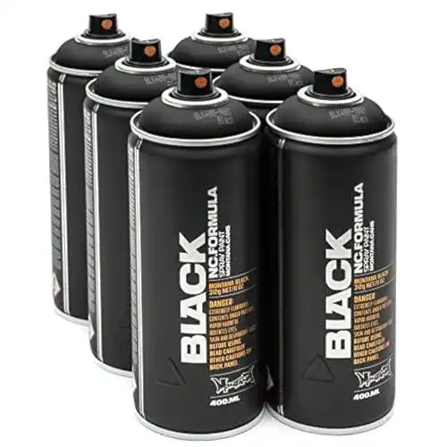 Montana-Spraydosen Montana Black 6x 400ml Black Sprühdosen
