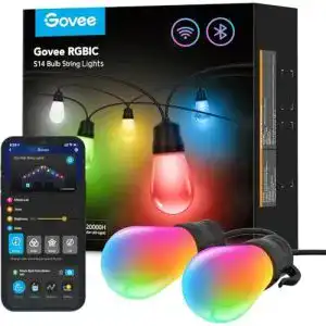 Govee-LED Govee Lichterkette außen, Smart LED Wifi RGBICW