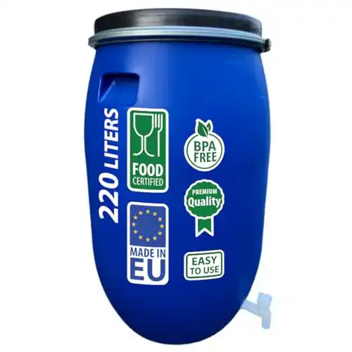 Kunststofffass Agrohit Regentonne Weithalsfass 220l Regenfass