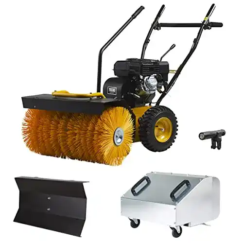 Benzin-Schneefräse Texas Handy Sweep 619TG Kehrmaschine Set