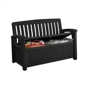 Gartenbank mit Stauraum Keter Patio Bench Sitztruhe, 227 L
