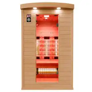 Sauna Dewello Infrarotkabine HYDER 115×105 für 1-2 Personen