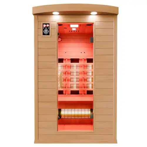Sauna Dewello Infrarotkabine HYDER 115×105 für 1-2 Personen