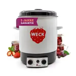 Einkochautomat Weck WAT 15, emailliert, mit Thermostat, 29 Liter