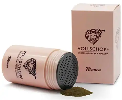 Streuhaar Vollschopf Schütthaar speziell für Frauen, Mittelbraun