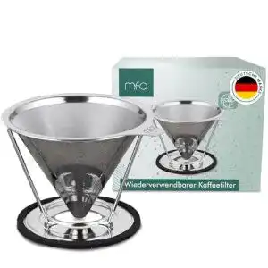 Kaffeefilter Edelstahl mfa, aus Metall für 4 Tassen