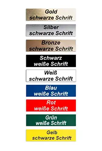 Klingelschild Gravola 2-Stück selbstklebend, MADE IN GERMANY