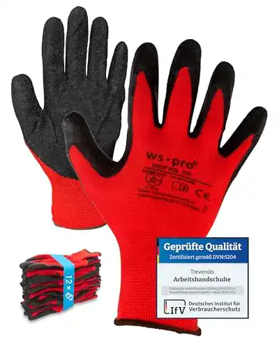 Arbeitshandschuhe Trevendo – solide Montagehandschuhe mit Latex