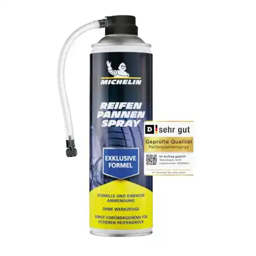 Reifendichtmittel MICHELIN 92423 Pannenspray Fürs Auto 500 ml