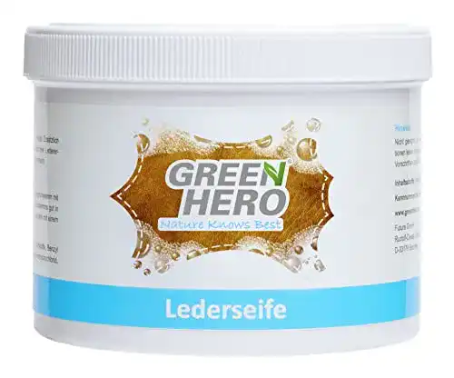 Lederseife Green Hero, 500 ml, inkl. Reinigungsschwamm