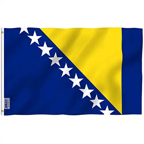 Bosnien-Flagge Anley Fly Breeze 3×5 Fuß Flagge