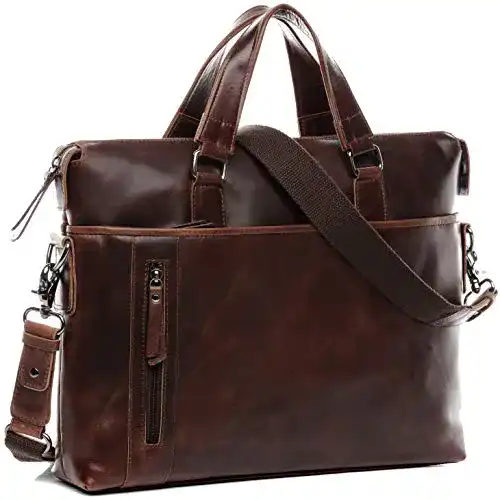 Laptoptasche BACCINI Laptop-Tasche echt Leder Leandro 15 Zoll