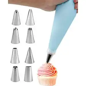 Silikon-Spritzbeutel ILLUVA 8 Stücke Spritztüllen Set