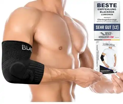 Die beste BLACKROX Ellenbogenbandage LUMIOROX 2026 Test Bestseller BLACKROX Ellenbogenbandage LUMIOROX