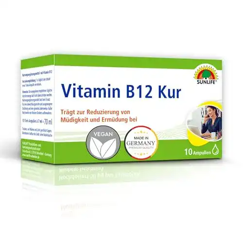 Vitamin-B12-Trinkampullen Sunlife VITAMIN B12 Kur: 10 Ampullen