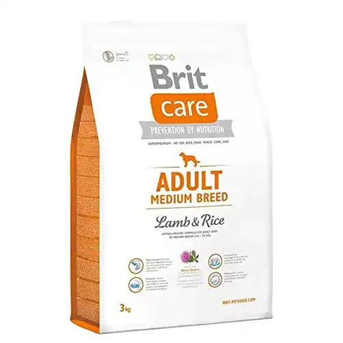 Brit-Care-Hundefutter Brit Care Adult Medium Breed Lamb & Rice