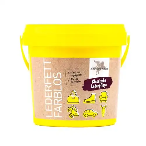Schuhcreme Bense & Eicke B & E Lederfett, 500 ml, farblos