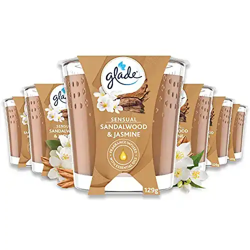 Glade-Duftkerzen Glade, Glas, 6er Pack, Sensual Sandalwood