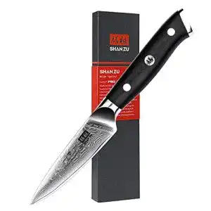 Shan-Zu-Messer SHAN ZU Damast Schälmesser mit G10 Griff