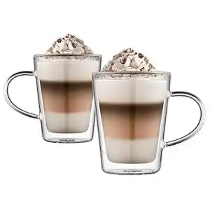 Doppelwandige Gläser Ehugos 2er Set 300ml Latte Macchiato