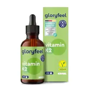 K2-Tropfen gloryfeel Vitamin K2 MK-7 200µg, 1700 Tropfen (50ml)