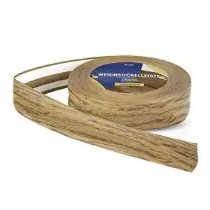 Weichsockelleiste DQ-PP [] Abdeckleiste 20m Eiche 32x23mm