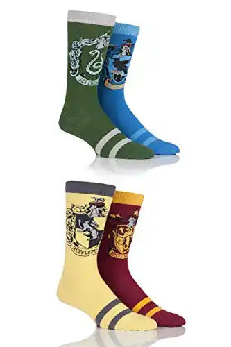 Harry-Potter-Socken Harry Potter SOCKSHOP Herren 4 Paar