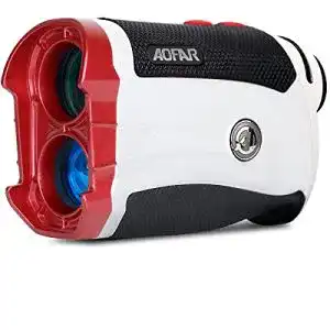 Golf-Entfernungsmesser AOFAR GX-2S Entfernungsmesser Golf mit Slope On/Off,600M Weiß Golf Rangefinder mit Flag-Lock und Vibration, IP54 Wasserdicht