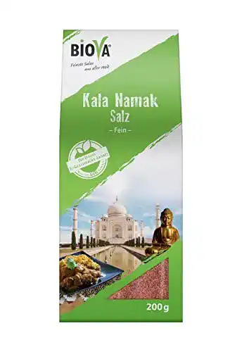 Die beste Kala Namak Biova Kala-Namak-Salz (Schwarzsalz) Feinstreu 200g 2026 Test Bestseller Kala Namak Biova Kala-Namak-Salz (Schwarzsalz) Feinstreu 200g