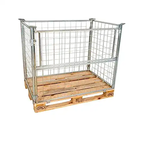 Gitterbox E.S.B. Abrollwerk Gitteraufsatzrahmen galvanisch blau