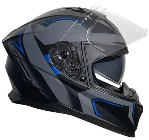 Rallox-Helm RALLOX Helmets Integralhelm 510-3 schwarz/blau