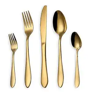 Besteck gold HOMQUEN Besteck Set, Gold Besteck Set, Edelstahl