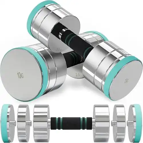 Hantel 10 kg Dripex Hanteln Set kurzhanteln 2er Set aus Stahl
