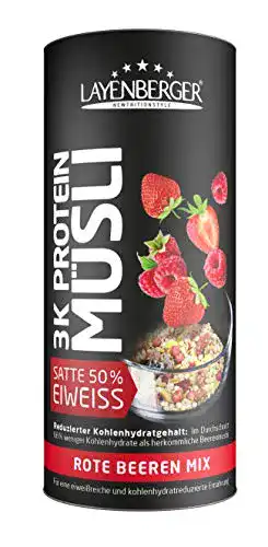 Protein-Müsli Layenberger 3K Protein Müsli Rote Beeren Mix, 360 g